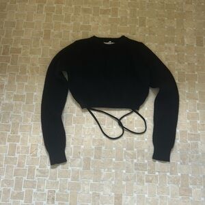 Adika long sleeve string crop top